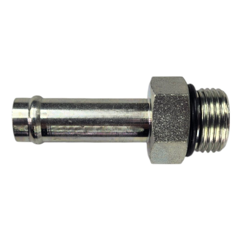 Barb 1/2" to Male O-ring Boss 1/2" Straight Hydraulic Fitting