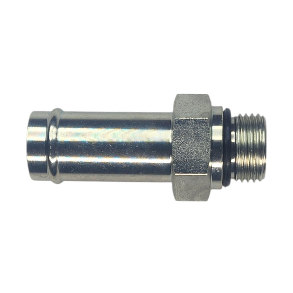 Barb 3/4" to Male O-ring Boss 1/2" Straight Hydraulic Fitting