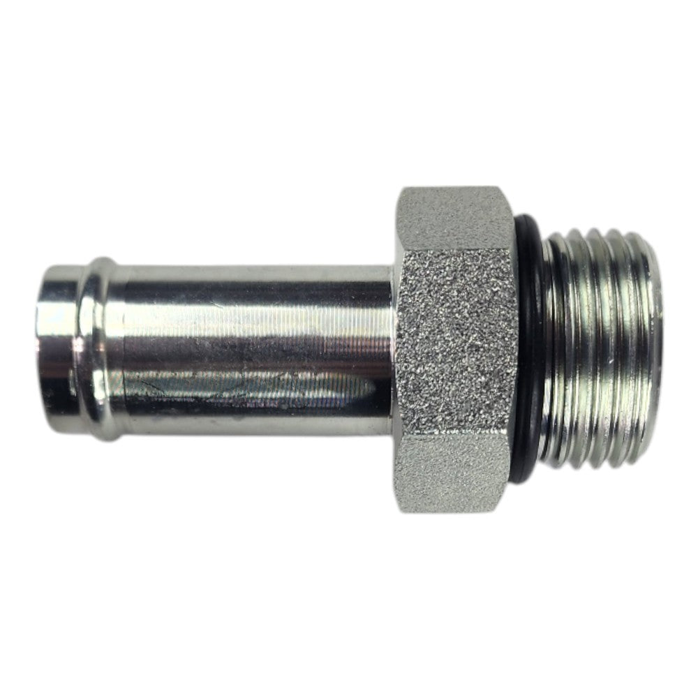 Barb 3/4" to Male O-ring Boss 3/4" Straight Hydraulic Fitting