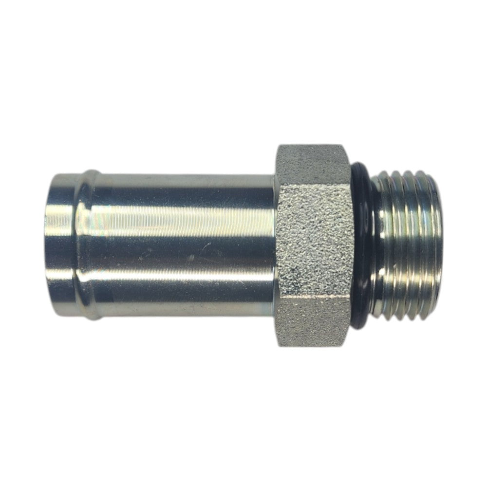 Barb 1" to Male O-ring Boss 3/4" Straight Hydraulic Fitting
