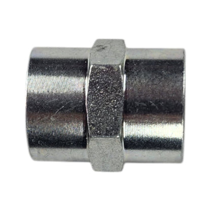 Female NPT 3/8" to Female NPT 1/4" Straight Hydraulic Fitting