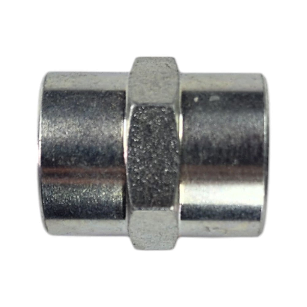Female NPT 3/8" to Female NPT 3/8" Straight Hydraulic Fitting
