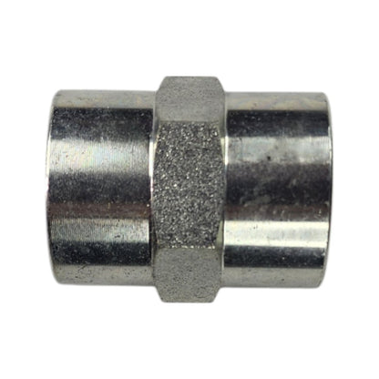 Female NPT 1/2" to Female NPT 3/8" Straight Hydraulic Fitting
