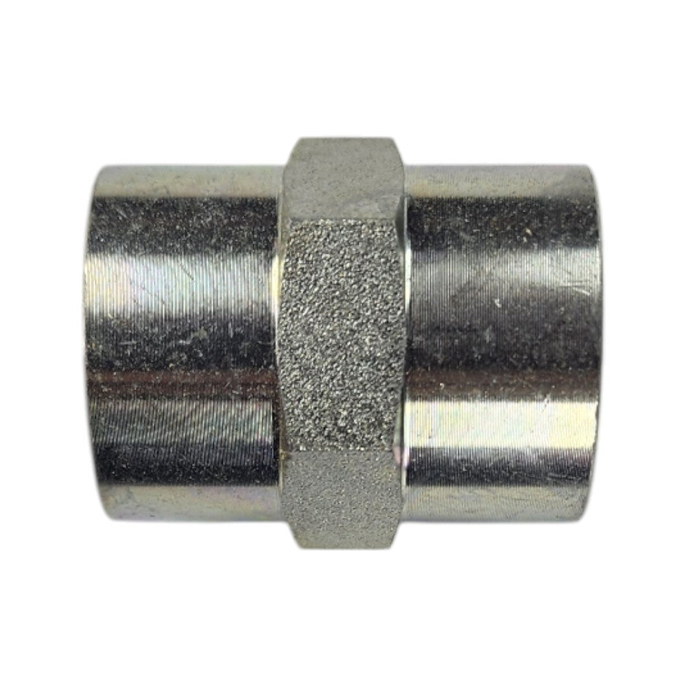 Female NPT 1/2" to Female NPT 1/2" Straight Hydraulic Fitting