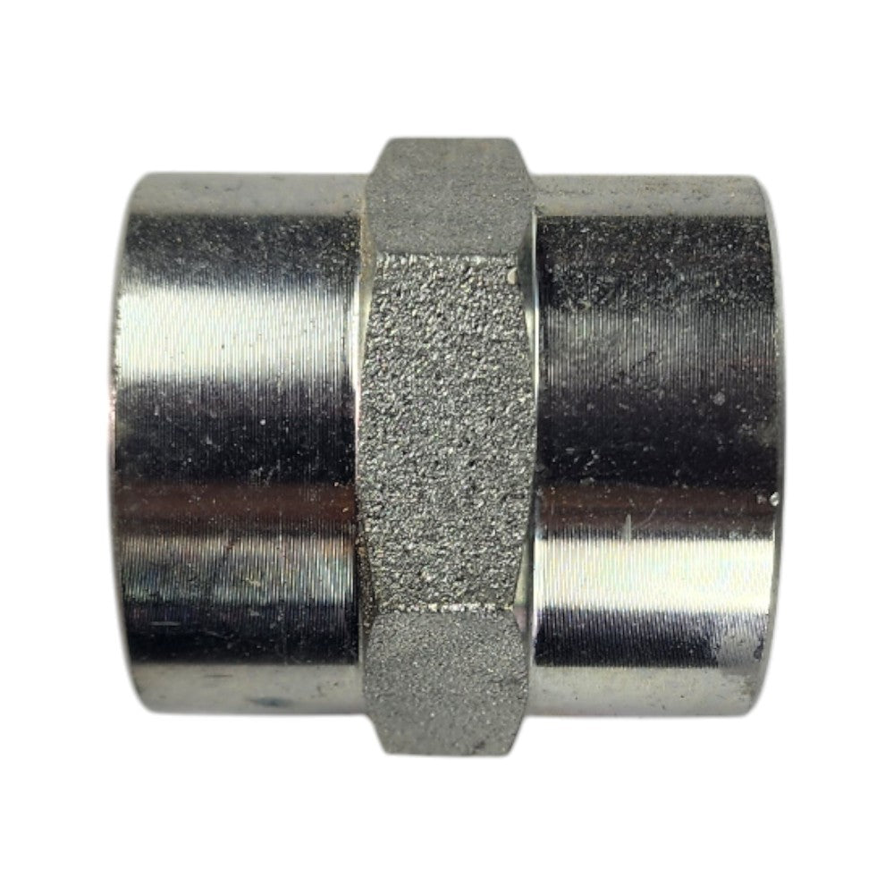 Female NPT 3/4" to Female NPT 1/2" Straight Hydraulic Fitting