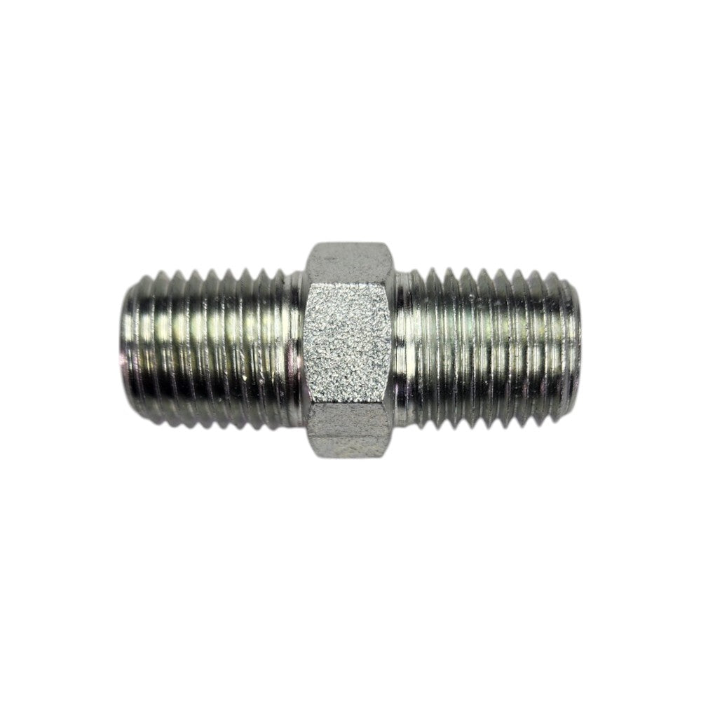 Male NPT 1/4" to Male NPT 1/4" Straight Hydraulic Fitting 