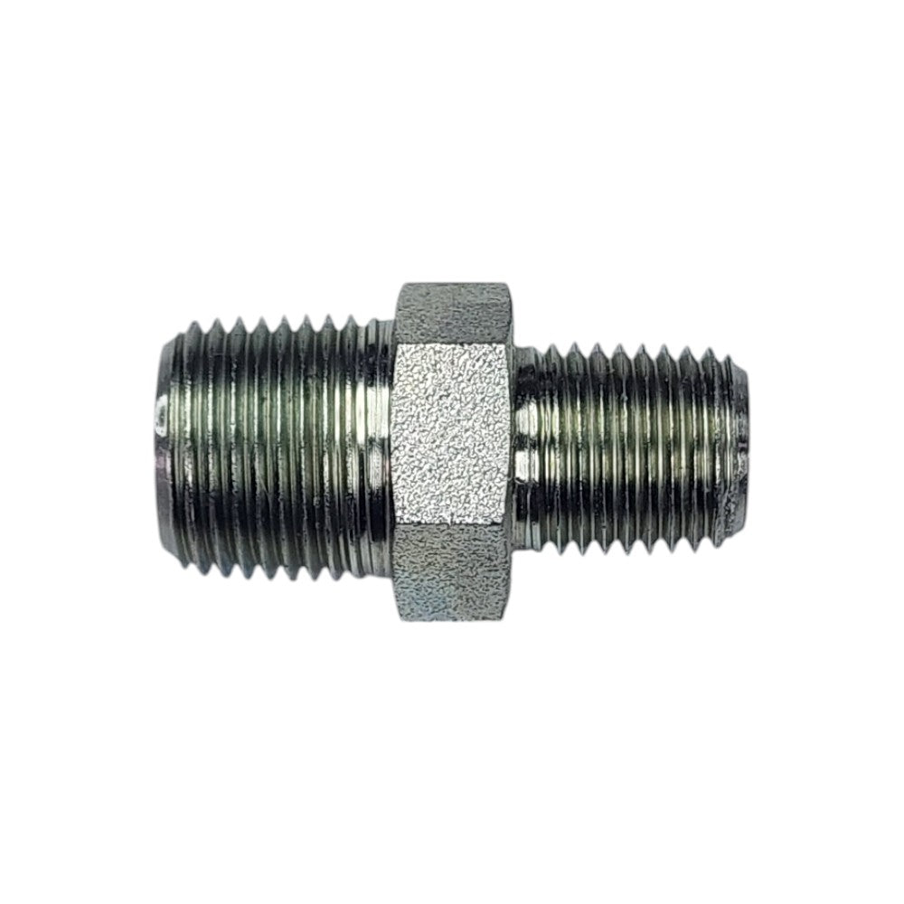 Male NPT 3/8" to Male NPT 1/4" Straight Hydraulic Fitting 