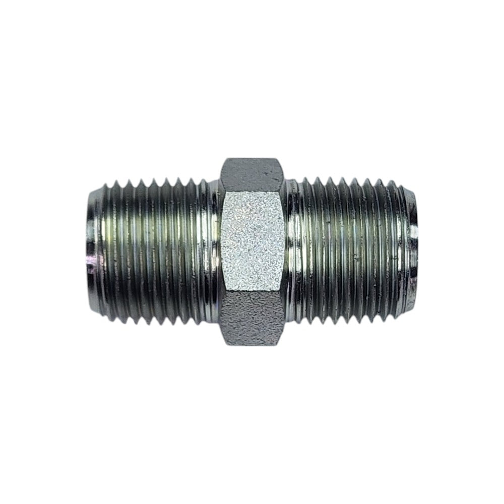 Male NPT 3/8" to Male NPT 3/8" Straight Hydraulic Fitting 