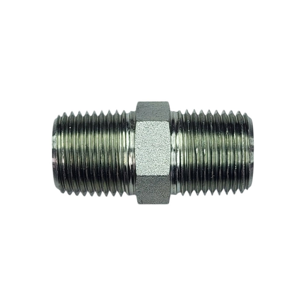 Male NPT 1/2" to Male NPT 1/2" Straight Hydraulic Fitting 