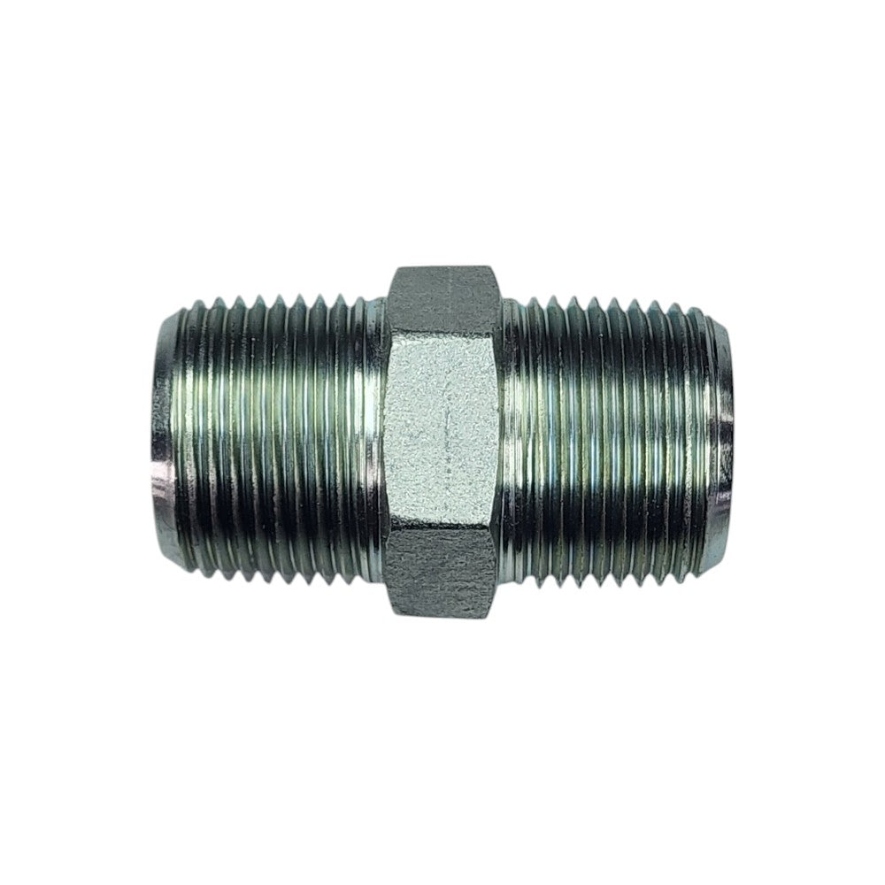 Male NPT 3/4" to Male NPT 3/4" Straight Hydraulic Fitting 