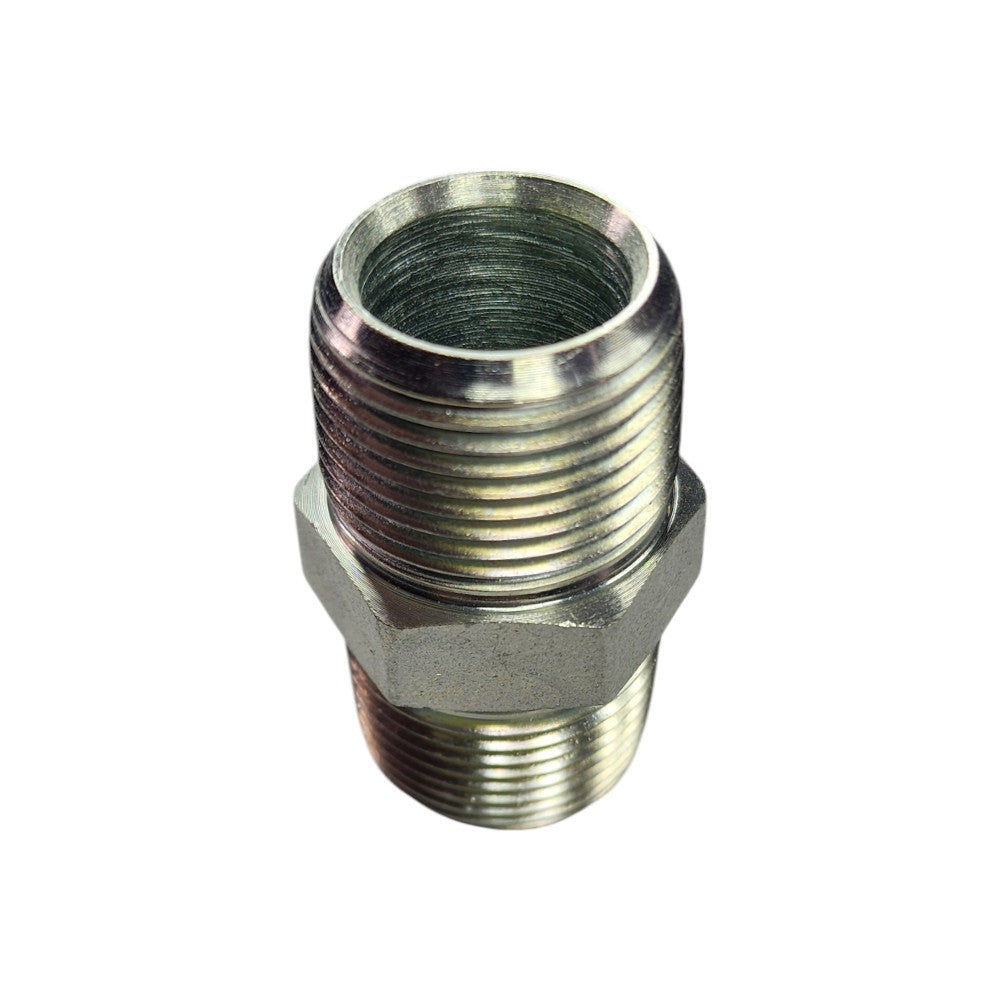 Male NPT to Male NPT Straight Hydraulic Fitting View C