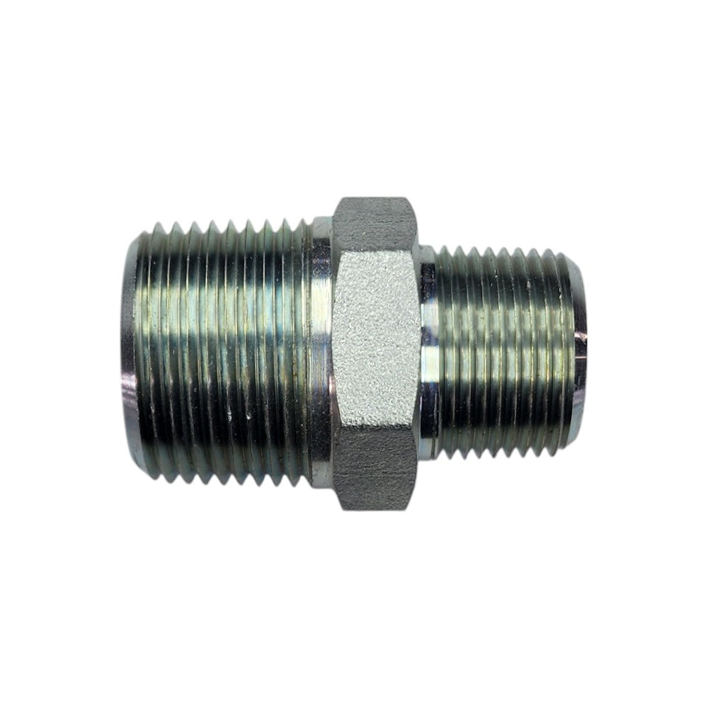 Male NPT 1" to Male NPT 3/4" Straight Hydraulic Fitting 