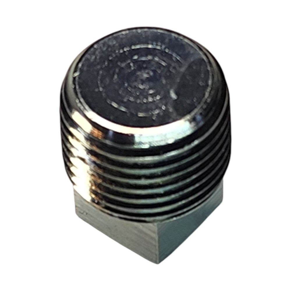 Male NPT Square Head Plug Hydraulic Fitting View C