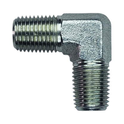 Male NPT 1/4" to Male NPT 1/4" 90 Deg Elbow Hydraulic Fitting