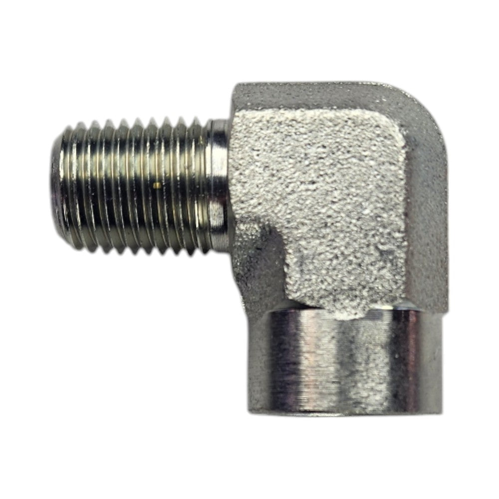 Male NPT 1/4" to Female NPT 1/4" 90 Degree Elbow Hydraulic Fitting