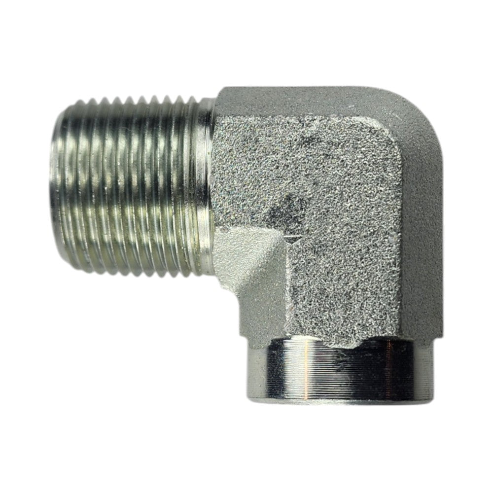 Male NPT 3/4" to Female NPT 1/2" 90 Degree Elbow Hydraulic Fitting