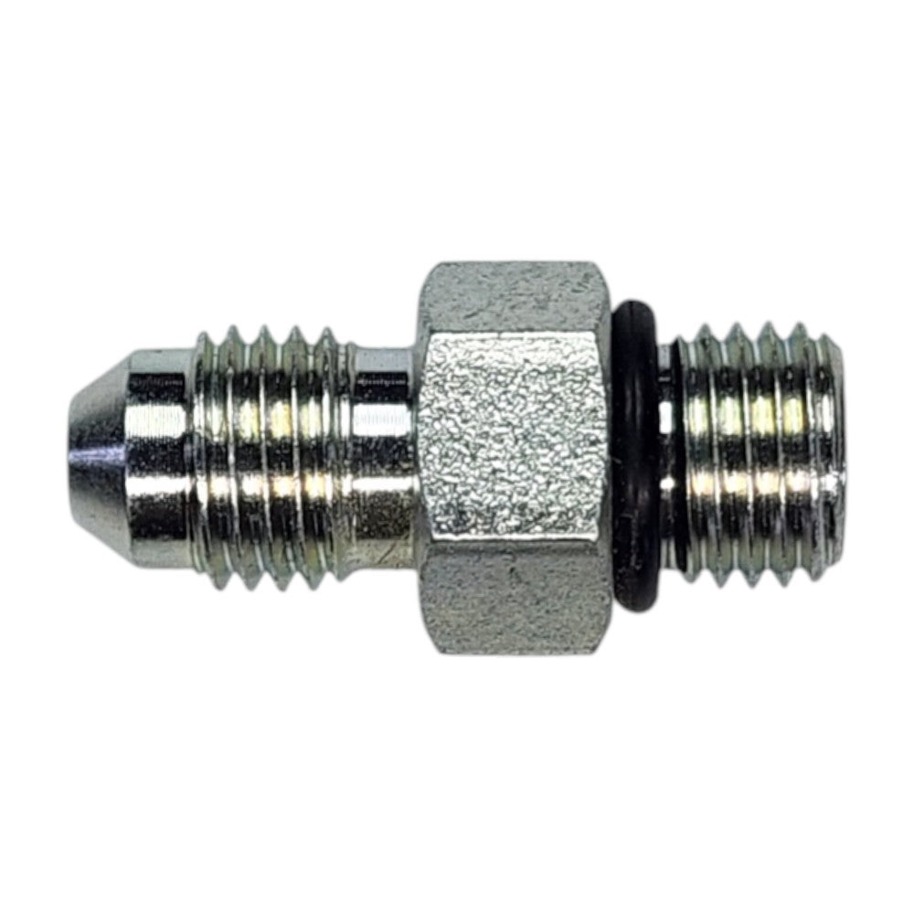 Male JIC 1/4" to Male O-Ring Boss 1/4" Straight Hydraulic Fitting
