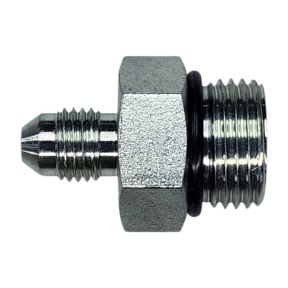 Male JIC 1/4" to Male O-Ring Boss 1/2" Straight Hydraulic Fitting