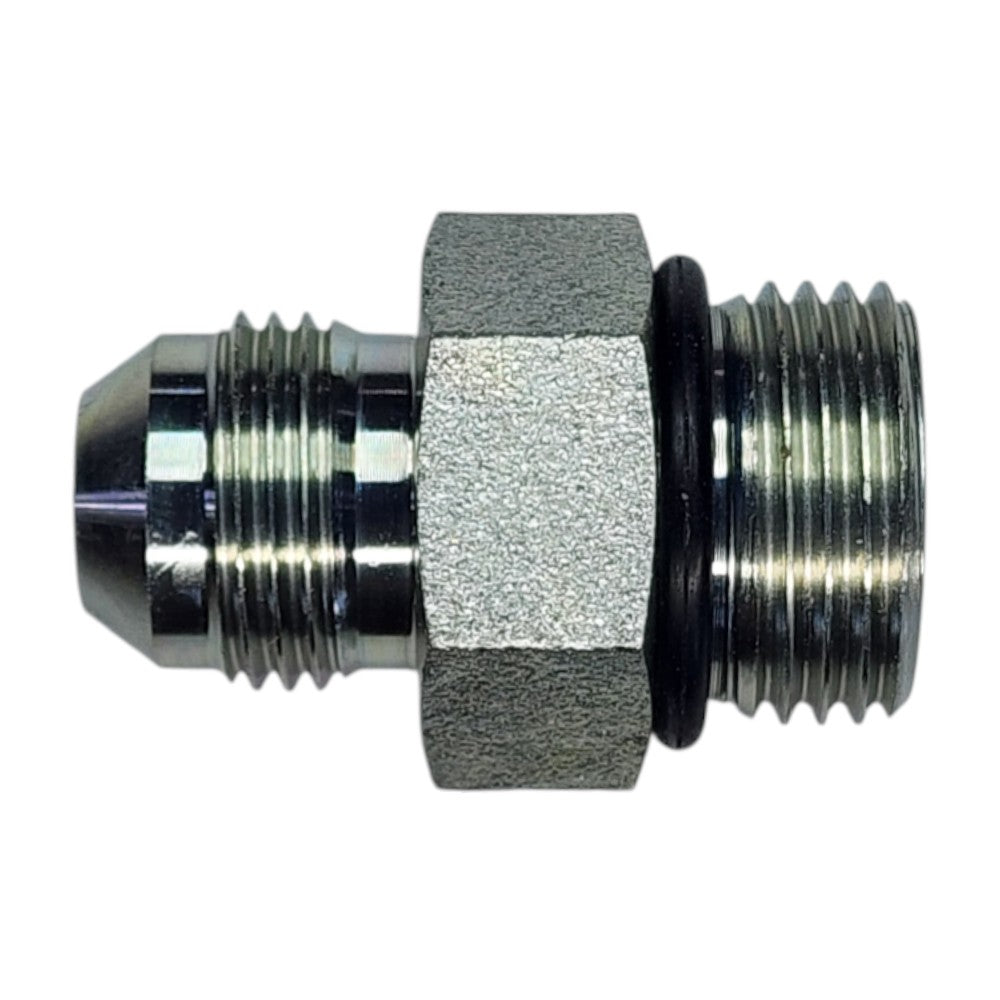 Male JIC 1/2" to Male O-Ring Boss 5/8" Straight Hydraulic Fitting
