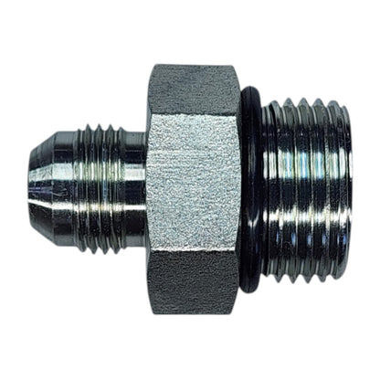Male JIC 1/2" to Male O-Ring Boss 3/4" Straight Hydraulic Fitting