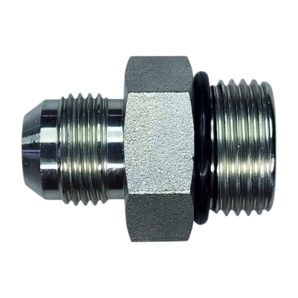 Male JIC 5/8" to Male O-Ring Boss 3/4" Straight Hydraulic Fitting