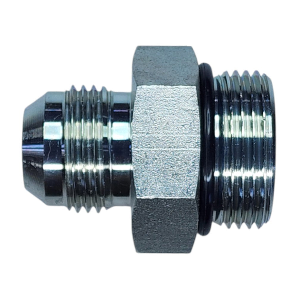 Male JIC 3/4" to Male O-Ring Boss 1" Straight Hydraulic Fitting