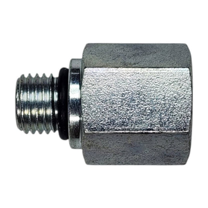 Male O-Ring Boss 1/4" to Female NPT 1/4" Straight Hydraulic Fitting