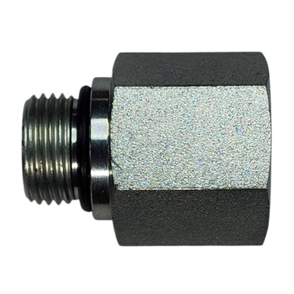 Male O-Ring Boss 1/2" to Female NPT 1/2" Straight Hydraulic Fitting