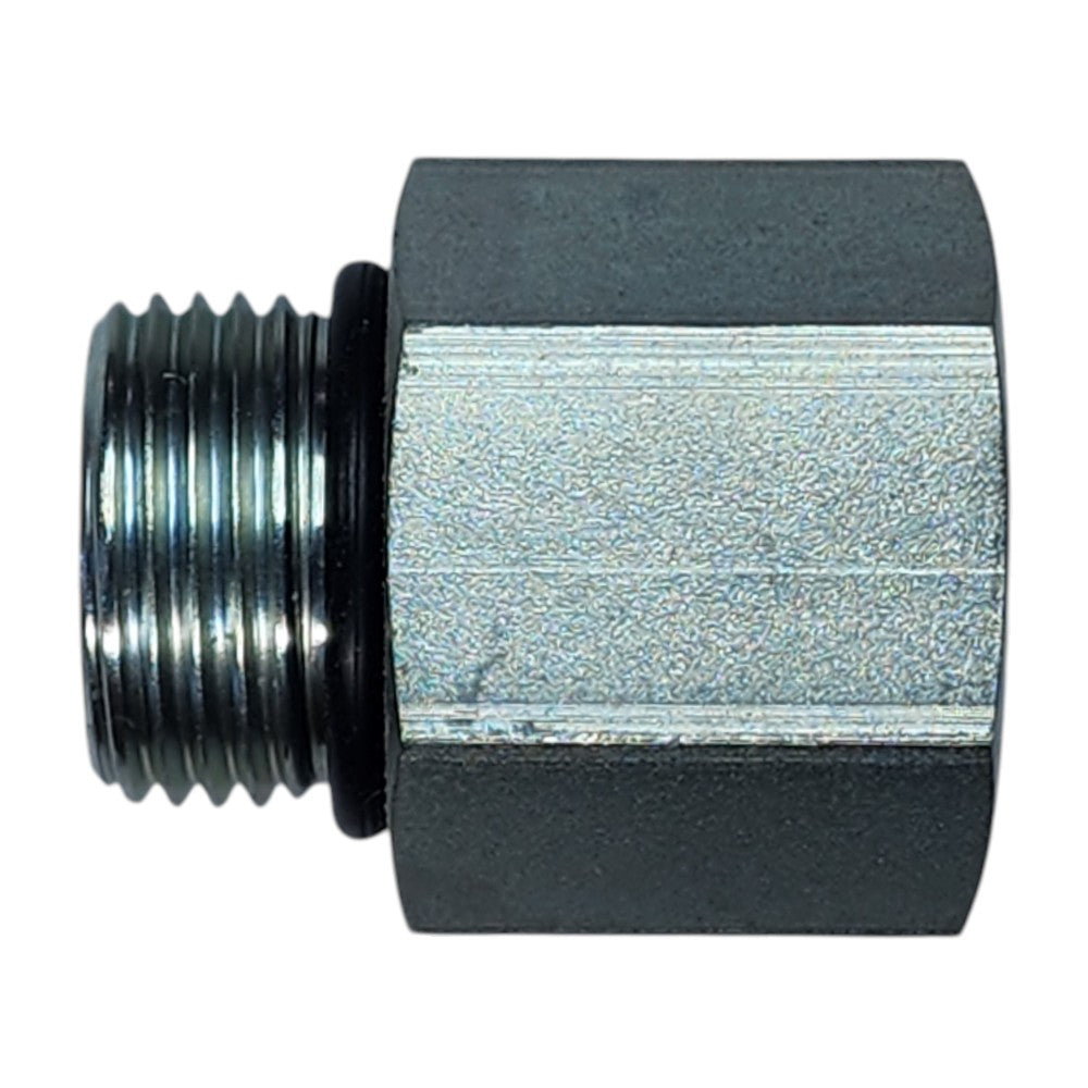 Male O-Ring Boss 3/4" to Female NPT 3/4" Straight Hydraulic Fitting