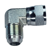 Load image into Gallery viewer, Male JIC 37 to Female JIC Swivel 90 Deg Elbow Hydraulic Fitting View B
