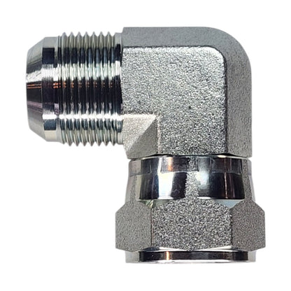 Male JIC 37 1" to Female JIC Swivel 1" 90 Deg Elbow Hydraulic Fitting