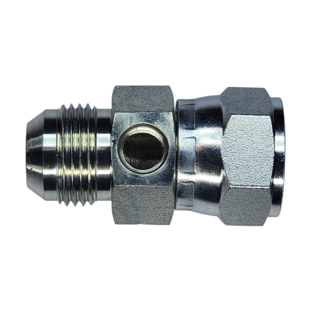 JIC Male to JIC Female Swivel to O-Ring Boss Female Gauge Port Hydraulic Fitting