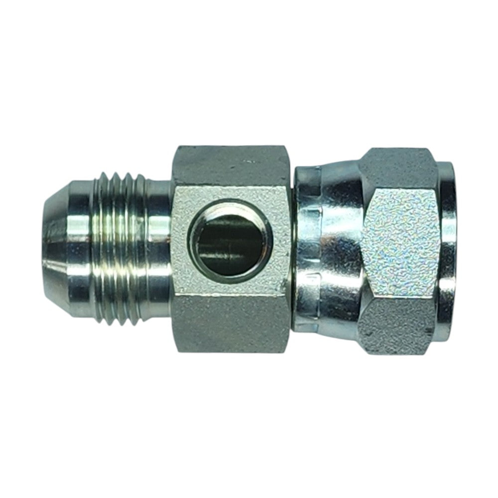 JIC Male to JIC Female Swivel to NPT Female Gauge Port Hydraulic Fitting