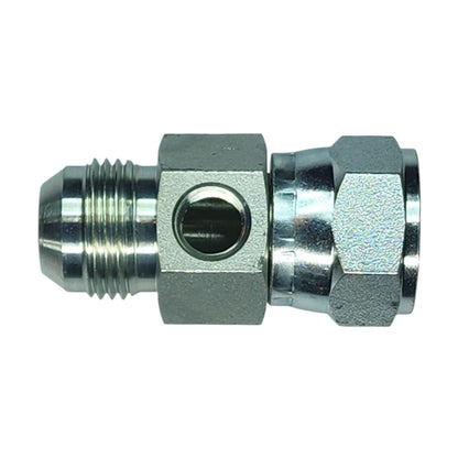 JIC Male to JIC Female Swivel to NPT Female Gauge Port Hydraulic Fitting