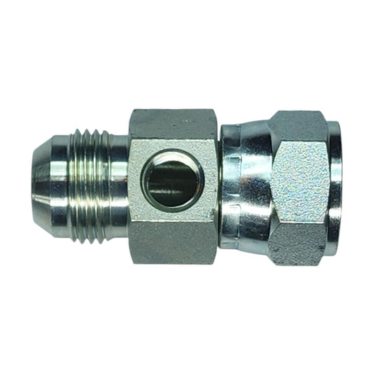 JIC Male to JIC Female Swivel to NPT Female Gauge Port Hydraulic Fitting