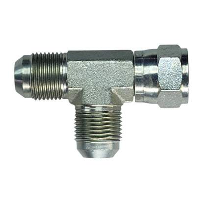 Male JIC 5/8" to Female JIC Swivel 5/8" to Male JIC 5/8" Tee Hydraulic Fitting 