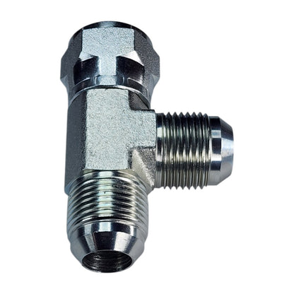 Male JIC to Female JIC Swivel to Male JIC Tee Hydraulic Fitting View B