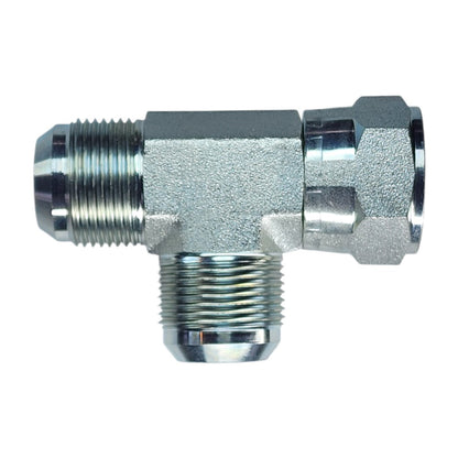 Male JIC 1" to Female JIC Swivel 1" to Male JIC 1" Tee Hydraulic Fitting 