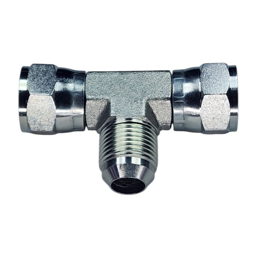 Female JIC Swivel to Female JIC Swivel to Male JIC Tee View D