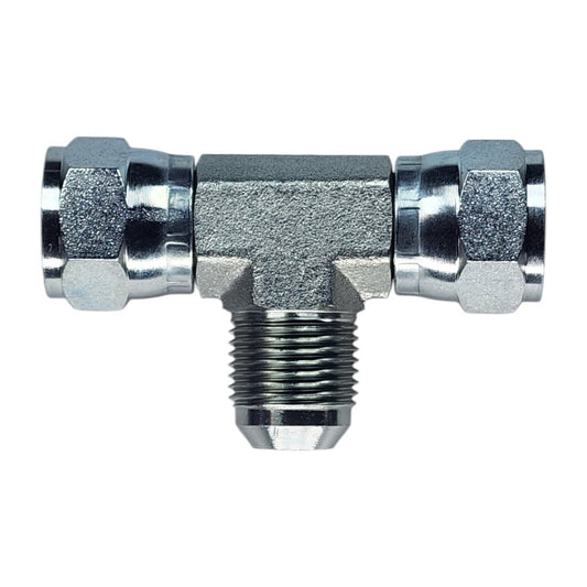 Female JIC Swivel to Female JIC Swivel to Male JIC Tee