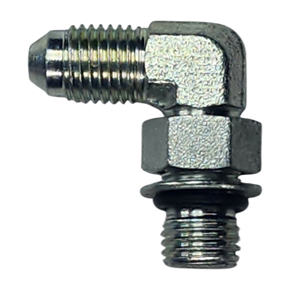 JIC Male 1/4" to O-Ring Boss Male 1/4" 90 Degree Elbow Hydraulic Fitting 