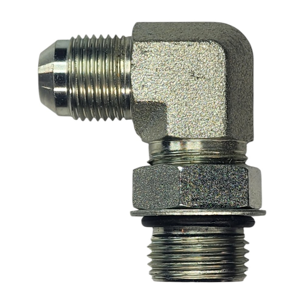 JIC Male 1/2" to O-Ring Boss Male 5/8" 90 Degree Elbow Hydraulic Fitting 