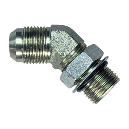 Male JIC 5/8" to Male O-Ring Boss 5/8" 45 Degree Hydraulic Fitting