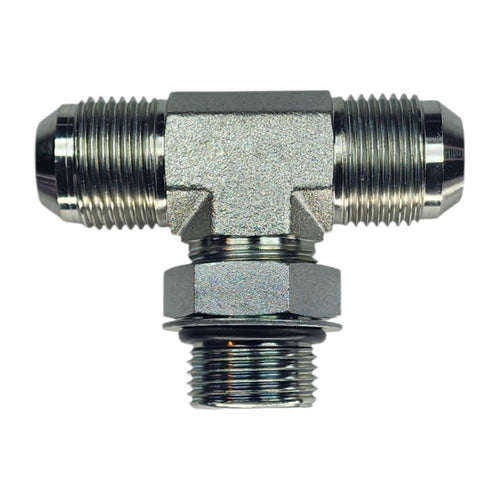 Male JIC to Male JIC to Male O-Ring Boss Tee
