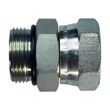Male O-Ring Boss 1" to Female NPT 1" Swivel Straight Hydraulic Fitting