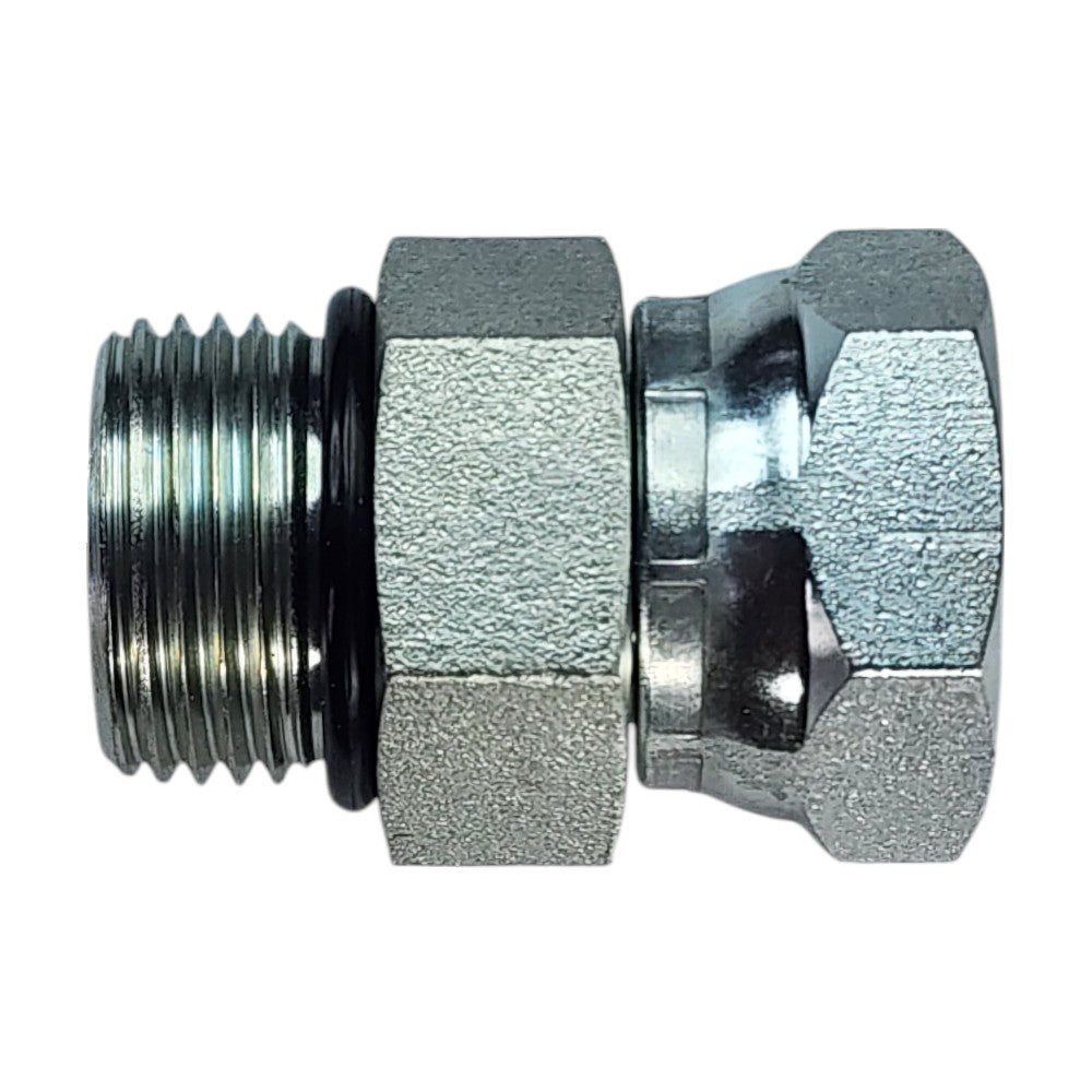 Male O-Ring Boss to Female NPT Swivel Straight Hydraulic Fitting