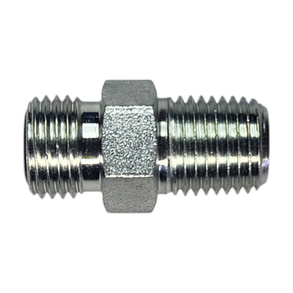 Male O-Ring Face Seal 1/4" to Male NPT 1/4" Straight Hydraulic Fitting