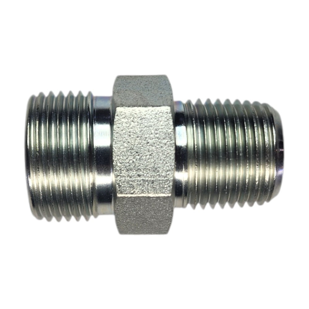 Male O-Ring Face Seal 5/8" to Male NPT 1/2" Straight Hydraulic Fitting