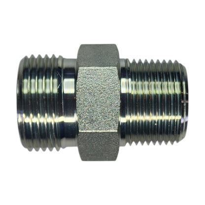Male O-Ring Face Seal 3/4" to Male NPT 3/4" Straight Hydraulic Fitting