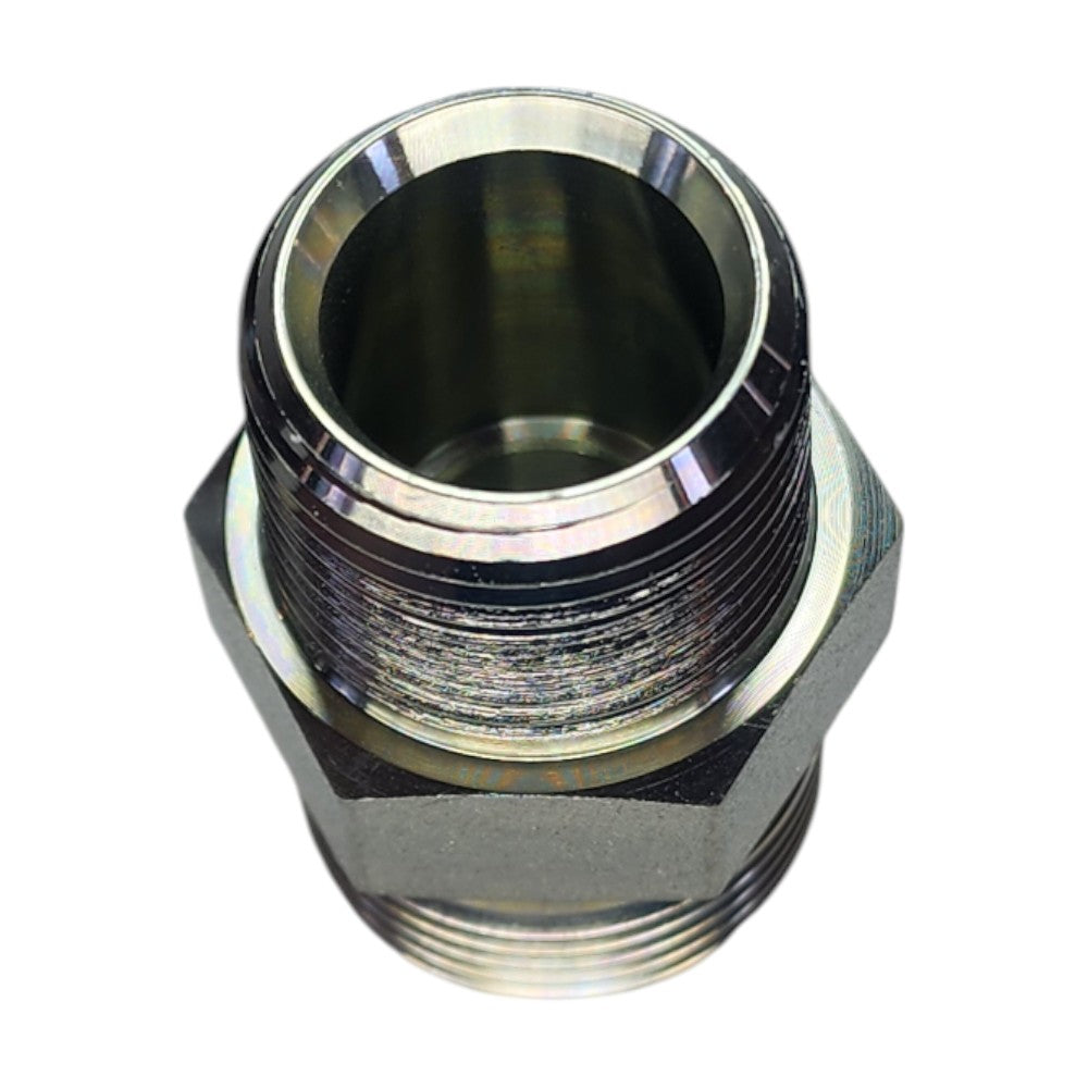 Male O-Ring Face Seal to Male NPT Straight Fitting View C